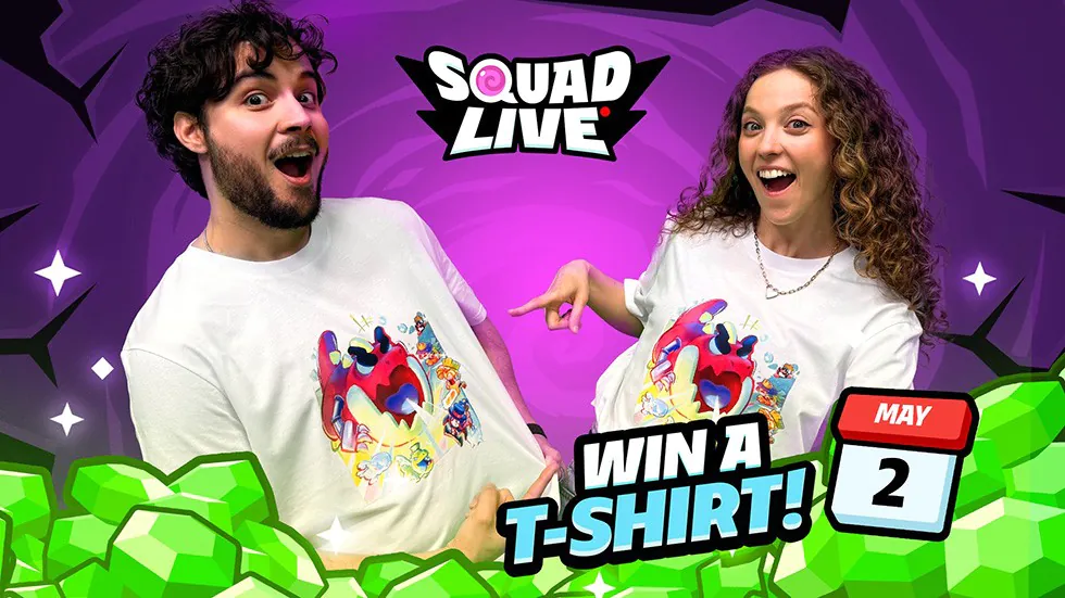 Squad Live com sorteios e prêmios