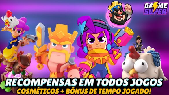 Squad Busters Libera Cosméticos Exclusivos Grátis + Pacotes por Tempo de Jogo