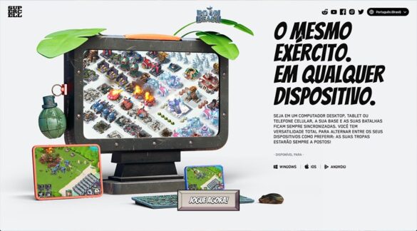 Gameplay Boom Beach no PC nativo Telas de Boom Beach rodando no PC